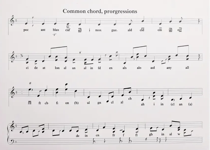 The Ultimate Guide to Chord Progressions: Building Musical Foundations Sheet music showing common chord progressions with labeled notes for music learning
