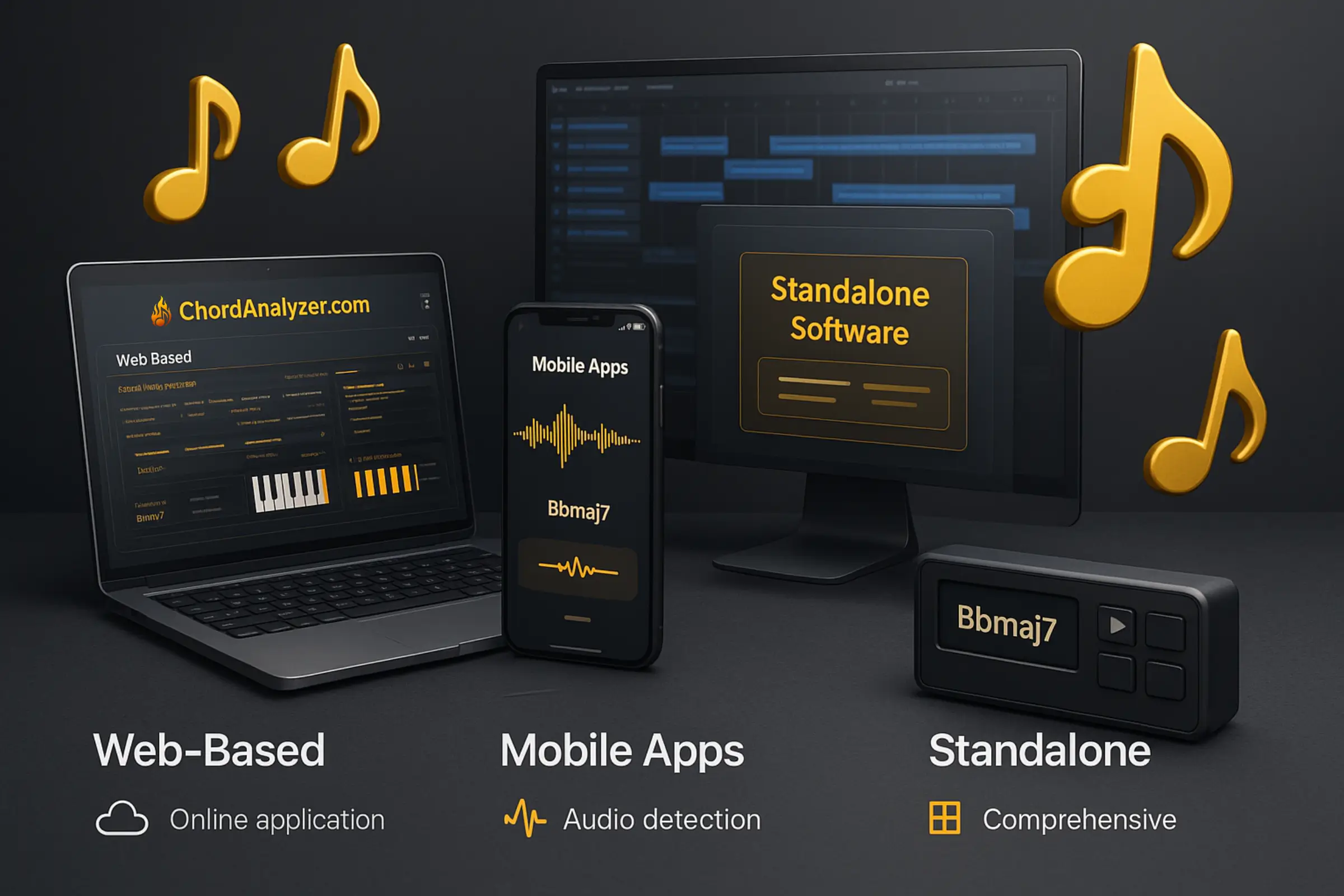 Chord Analyzer: The Ultimate Guide for Easy Music Theory Chord Analyzer platforms comparison – web-based, mobile apps, and standalone software.