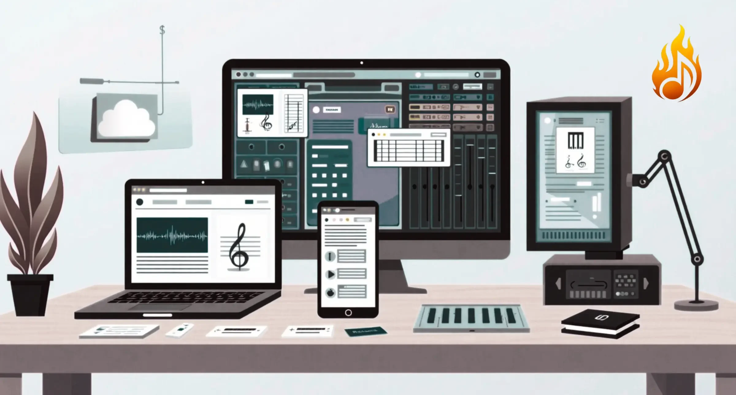 Chord Analyzer: The Ultimate Guide for Easy Music Theory Chord Analyzer dashboard on multiple smart devices showing music analysis tools and visual panels.